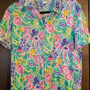 Koret Colorful Floral Button Down Shirt